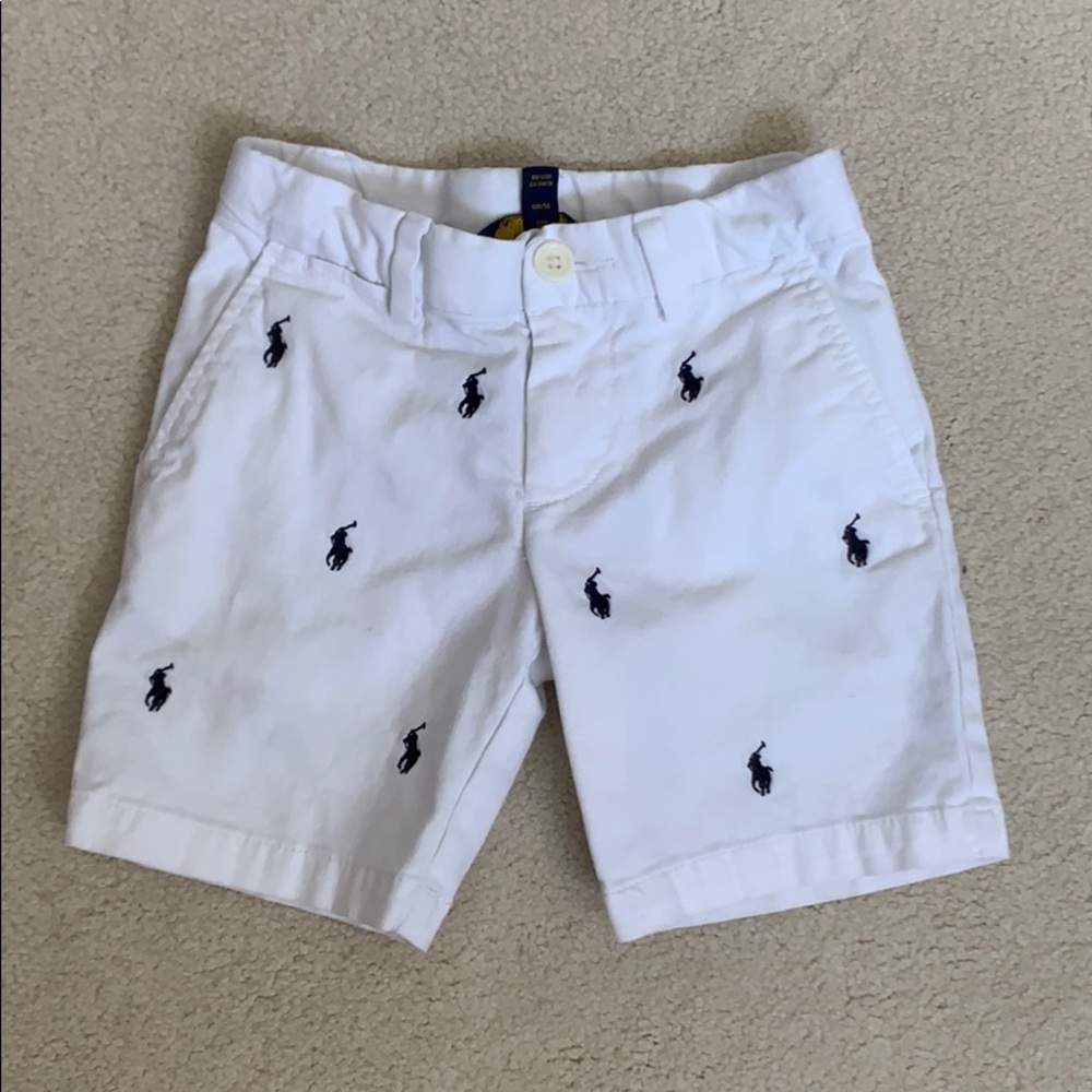 Polo Ralph Lauren white toddler boy shorts